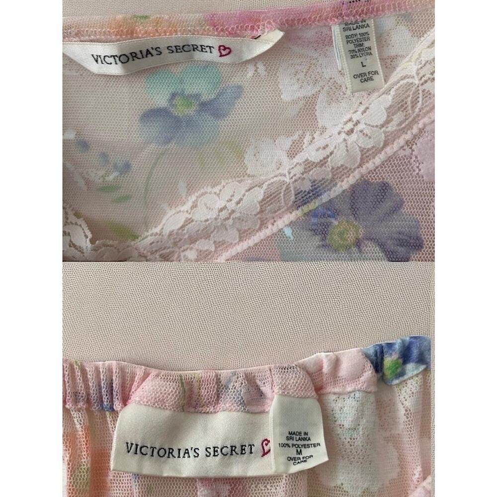 Vintage 90s Victoria’s Secret Sheer Floral Lounge Set | Feminine Angel Era | L/M - Picture 9 of 9